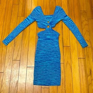 Cut-out Knit Dress
